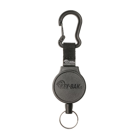 Key-Bak KEYBAK Mid6 Self Retracting Reel - 36 in. DuPont Kevlar Cord, Carabiner, Split Ring -, 5PK 0006-012
